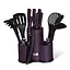 Кухонный набор с подставкой 12 предметов Berlinger Haus Purple Eclipse Collection (BH-6258) - миниатюра 1