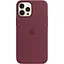 Оригинальный силиконовый чехол Apple Silicone Case MagSafe для iPhone 12 Pro Max (6.7") Plum (MHLA3ZE/A) - миниатюра 3