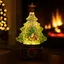 Світильник-декор новорічний Ялинка XHF-8003 LED 5 мелодій USB AAх3 (15х15х23см) - мініатюра 2