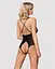 Сетчатое боди с открытыми ягодицами Obsessive 841-TED-1 teddy черный S/M - миниатюра 2