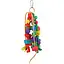 Игрушка для птиц TatraPet Dodo подвеска с колокольчиком 25 см цветная - миниатюра 1