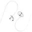 Проводные наушники Hoco M76 Maya universal earphones with mic, 3.5mm, 1.2m, white - миниатюра 3