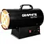 Теплова гармата Graphite газова, акумуляторна 18В, 30кВт, 200м кв, 500м куб/год, IP24, чорний - мініатюра 1
