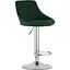 Барний стілець Leobert Kast з спинкою зелений - мініатюра 1