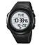 Годинник чоловічий наручний спортивний Skmei 2166 Compass з компасом і крокоміром (Чорний з білим) - мініатюра 1