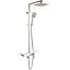 Душова система Rea Lucas хром з виливом та полицею REA-P0221, Хром - мініатюра 1