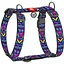 Шлейка для собак Waudog Nylon анатомическая H-образная с QR-паспортом, рисунок "Инди", пластиковый фастекс, XL - миниатюра 1