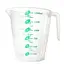 Стакан мірний пластмасовий з ручкою для харчових продуктів 1500 мл, Kitchen Master Зелений 87755 - мініатюра 1