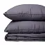 Літній постільний комплект MirSon Line Satin Premium Iron grey Ecosilk Двоспальний (2200010974706) - мініатюра 6