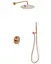 Душова система прихованого монтажу Rea Lungo rose gold + BOX REA-P4111, Теплий захід сонця - мініатюра 5