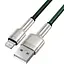 Кабель Baseus Cafule Metal Lightning 2.4A (2m) green (CALJK-B06) - мініатюра 2