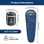 Спальник с капюшоном Naturehike MJ300 CNK2300SD014, темно-голубой - миниатюра 2