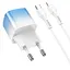 Адаптер сетевой HOCO Type-C to Lightning cable single port charge set C101A набор с кабелем - миниатюра 6