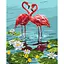 Набор для росписи по номерам Пара фламинго, 40x50 см, КНО4144 - миниатюра 1