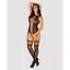 Бодистокинг Obsessive Bodystocking F236 S/Ml/L, глубокое декольте, имитация шнуровки - миниатюра 3