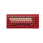 Игровая механическая проводная клавиатура Veekos K75 / Frost Pink Switch / Hot-Swap / Red - миниатюра 1