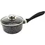 Кастрюля Styleberg из литого алюминия с антипригарным гранитным покрытием и крышкой 1.4 л 16 см ST-3016 черная - миниатюра 1