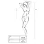 Бодистокинг в крупную сетку Passion BS087 white открытая спина халтер с доступом One size - миниатюра 5