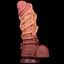 Фаллоимитатор Dual-Layered Silicone Nature Cock 10.5'' 27 см коричневый - миниатюра 2