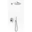 Душова система прихованного монтажу Kohlman Roxin хром + Box прихованого монтажу QW210RR25, Хром - мініатюра 1