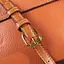 Модна сумка з жорстким каркасом з натуральної шкіри Vintage 22390 коричнева - мініатюра 10