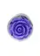 Металева анальна пробка Boss Jewellery Silver Plug Rose 9 см (фіолетовий) - мініатюра 3