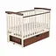 Кроватка Бук Мечта DS-302 с ящиком и маятниковым механизмом ванильно-ореховый - миниатюра 1