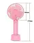 Ручний портативний вентилятор Portable Mini Fan X9 на акумуляторі з ручкою міні вентилятор USB Рожевий - мініатюра 4