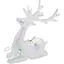 Украшение декоративное Chomik Олень пластик перламутр 8x9 см (BAI5881) - миниатюра 1