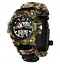 Годинник чоловічий спортивний наручний Skmei 1283 з паракордовим ремінцем (Камуфляж) - мініатюра 3