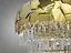 Вишукана, сучасна кришталева люстра на 14 ламп, діаметром 60 см, колір-зол - мініатюра 3