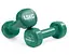 Гантель вінілова PowerPlay 4125 Achilles 2*1,5 кг Зелені 2 шт (PP_4125_1,5kg_2in) - мініатюра 2