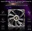 Кулер корпусной Voltronic C12025W Fan DC sleeve fan 4pin 120мм LED White - миниатюра 2