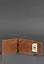 Мужской кожаный портмоне светло-коричневый 10.0 зажим для денег - миниатюра 6