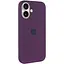 Чохол Epik Silicone case AAA with Magsafe and Animation button для Apple iPhone 16 Plus 6.7 Plum - мініатюра 1