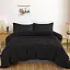 Простирадло MirSon Satin Light Pro 10-006 Black 180x220 см (2200010171761) - мініатюра 2