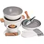 Набор посуды Yiwu Elamina с антипригарным покрытием 11 предметов белый HP-4-405 - миниатюра 1