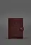 Кожаная обложка-портмоне для военного билета 15.0 бордовая - миниатюра 2