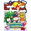 Дитяча розмальовка з наліпками "Різдвяні викрутиси" РМ-90-01, 50 наліпок - мініатюра 1