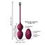 Вагінальні кульки Dorcel Love Balls Plum, вібрації і рухи внутрішньої кульки, пульт ДУ - мініатюра 6