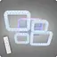 Люстра світлодіодна 517 Light 3color з пультом 104Вт Білий (01842) - мініатюра 2