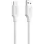 Кабель Proove Striped Silicone USB-A to USB-C 1m White (CCSS60001202) [133330] - миниатюра 1