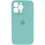 Чохол Epik Silicone Case Full Camera Protective AA для Apple iPhone 15 Pro Max 6.7 Бірюзовий/Marine Green - мініатюра 1