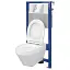 Інсталяція Cersanit AQUA 52 з кнопкою Accento Circle + унітаз Crea із сидінням Slim 30412 - мініатюра 2