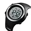 Спортивний чоловічий наручний годинник Skmei 1394 sun (Чорний з білим) - мініатюра 2