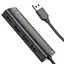 Хаб - концентратор адаптер Hoco HB41 Easy Safety 4-in-1 Hub Usb-A to 4 Usb 3.0 20 см - миниатюра 2