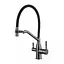 Смеситель для кухни под фильтр с гибким изливом Frap F4397-9 Графитовый хром - миниатюра 1