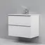 Тумба з умивальником AM.PM X-Joy S підвісна 80 см 2 ящики білий MTA-FHX0802WG-WCC0802WG Білий - мініатюра 2