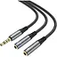 Двійник розгалужувач Hoco UPA21 2-in-1 3.5 audio adapter cable (male to 2*female) - мініатюра 1