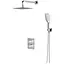 Душова система прихованого монтажу з термостатом Omnires Parma chrome SYSPM11CR, Хром - мініатюра 1
